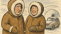 Witz: Treffen sich zwei Eskimos im Schnee…