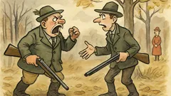 Witz: Bei der Treibjagd brüllt ein Schütze…