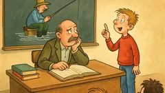 Witz: Lehrer hört Gedicht – warte auf Flut!