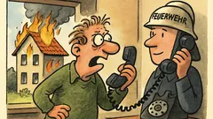 Witz: Brösel ruft bei der Feuerwehr an…