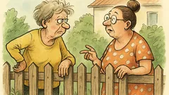 Witz: Nachbarinnen am Gartenzaun…