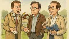 Witz: Ingenieur, Mathematiker und Physiker beim Pferderennen