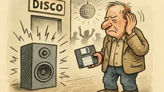 Witz: Kommt ein Diskettennutzer in die Disco…