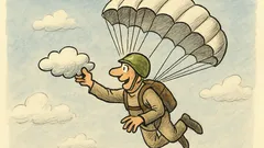 Witz: Sagt der Fallschirmspringer beim Absprung...