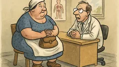 Witz: Eine Bäuerin beim Arzt: „Unglück…“