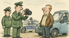 Witz: Hubert wird von der Polizei gestoppt…