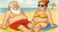 Witz: Ostern, wenn die Bikinifigur noch Weihnachtsmann ist
