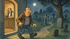 Witz: Kommt ein Buckliger nachts zum Friedhof