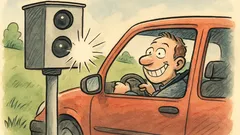 Witz: Geblitzt? Nicht lächeln, sonst Absicht.