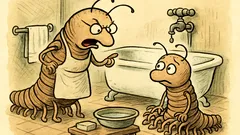 Witz: Die Mutter des Tausendfüßlers schimpft