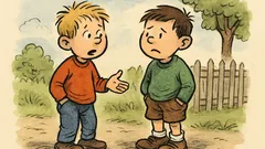 Witz: Zwei Jungs unterhalten sich über Geschwister