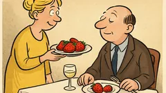 Witz: Balduin ist eingeladen – Erdbeeren gefällig?