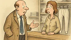 Witz: Kommt ein Mann ins Bekleidungsgeschäft