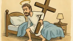 Witz: Aufwachen, moderner Jesus – Kreuzalarm